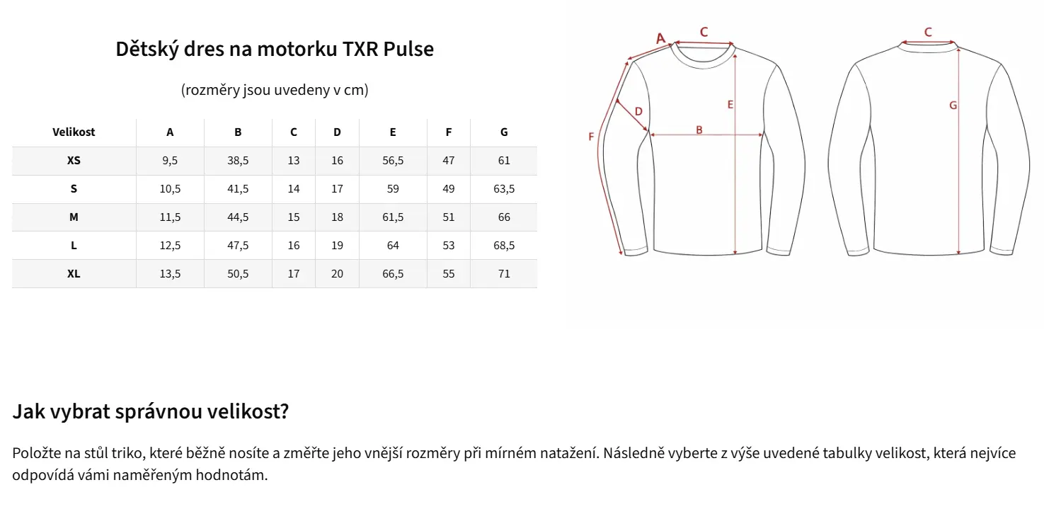 TXR Dětský motokrosový dres Pulse černo-oranžový L